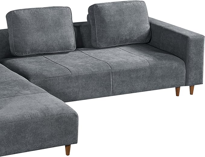 Christopher Knight Home Linmont 2 Pieces L Shape Convertible Sectional Sofa - Image 9