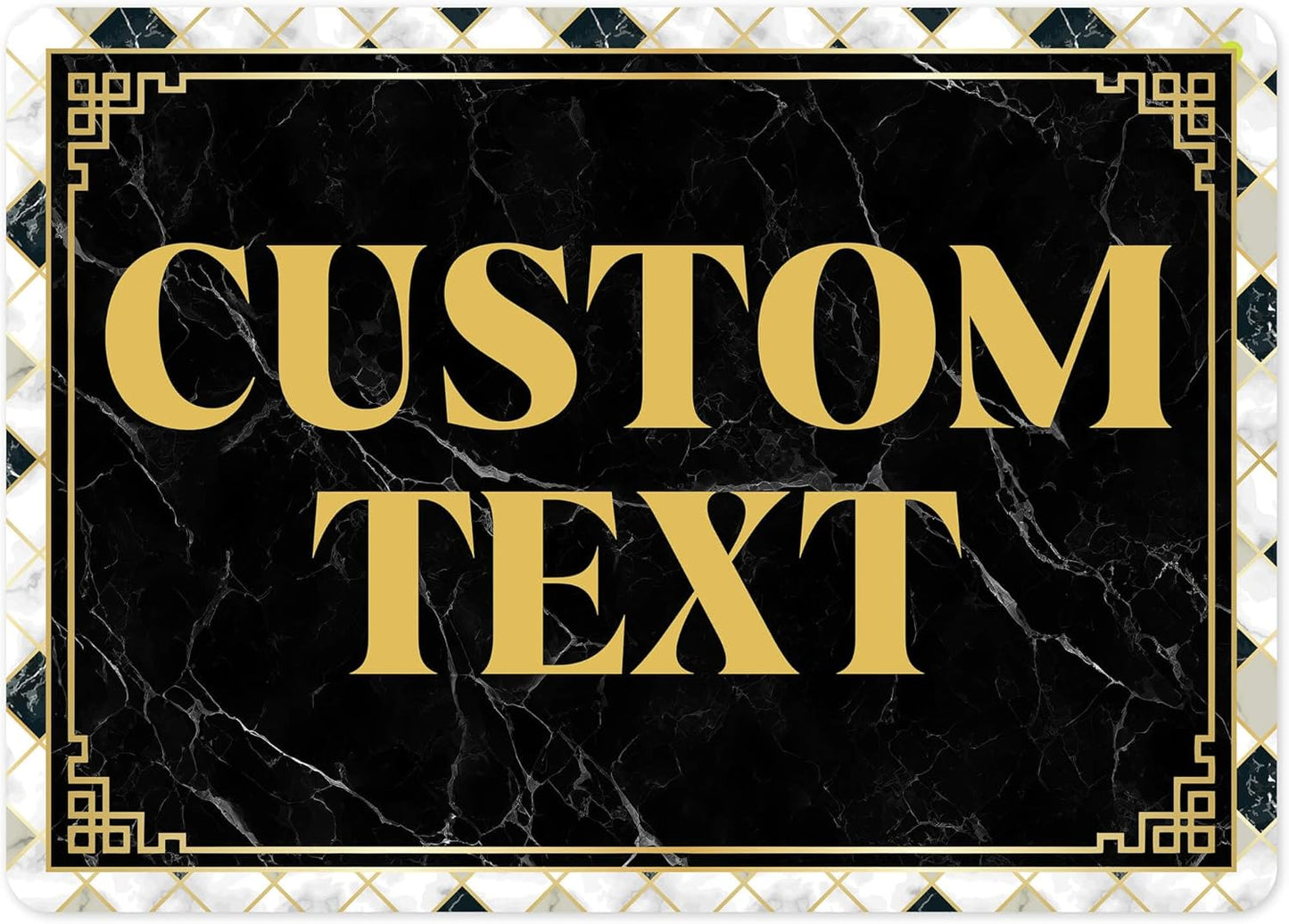 Custom Sign, Custom Street Sign, 11 Font Colors, 13 Font Styles, 4 Hole Options, 22 Sizes, 10x14 Inches, Rust Free DiBound, Fade Resistant, Made in USA by My Sign Center (Marble Tile)