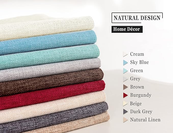 Stellhome Rectangle Farmhouse Burlap Throw Pillow Covers Solid Linen Pillowcase - Image 5
