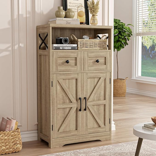FiveWillowise Natural Storage Cabinet by FiveWillowise
