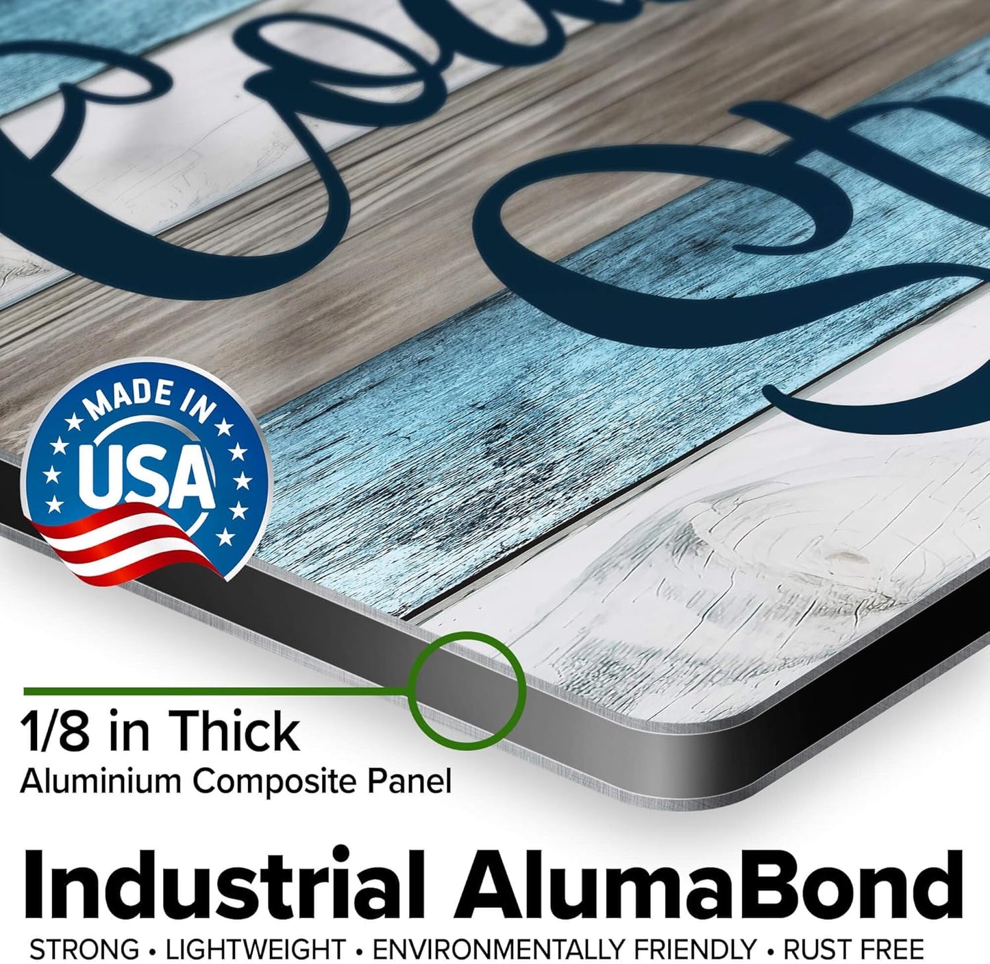 Custom Sign, Custom Street Sign, 11 Font Colors, 13 Font Styles, 4 Hole Options, 22 Sizes, 10x14 Inches, Rust Free DiBound, Fade Resistant, Made in USA by My Sign Center (Coastal)