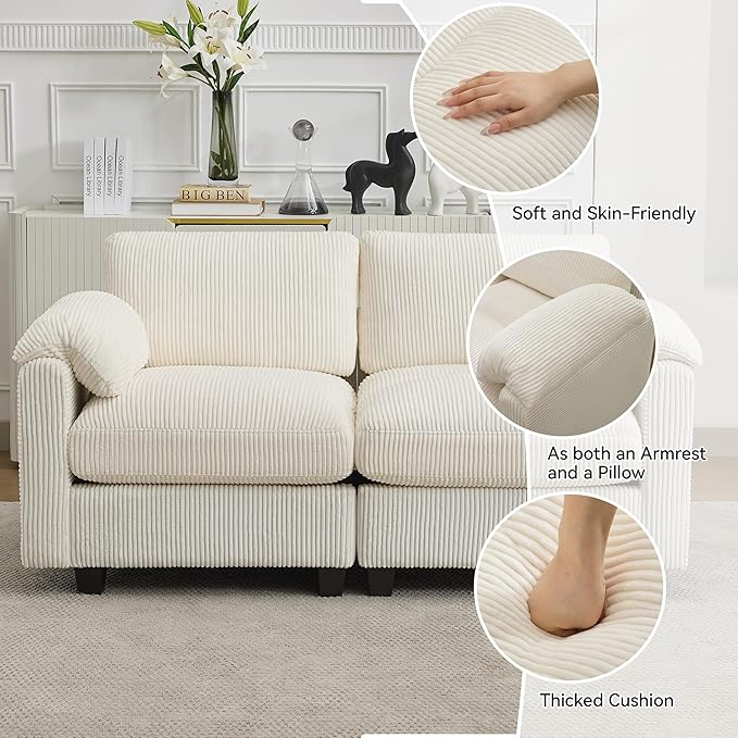 114'' U-Shaped Sectional Couch - Image 3