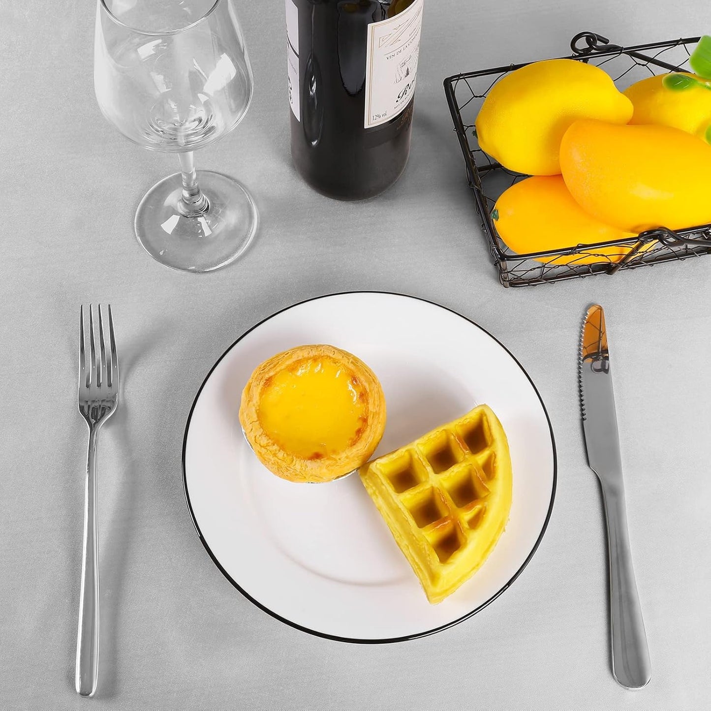 Ruisita 120 Inches Round Satin Tablecloths Silver Overlay Round Satin Table Cover Bright Silk Tablecloth Smooth Fabric Tablecloth for Wedding Banquet Table Decoration