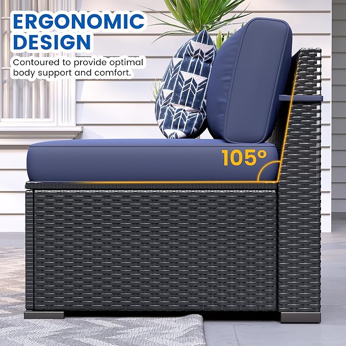 Patio Furniture Sets, 7-Piece Outdoor Patio Furniture - Image 3