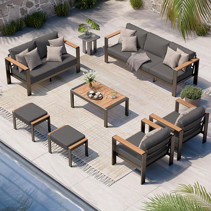 Aluminum Outdoor Patio Furniture Set by Oasbira