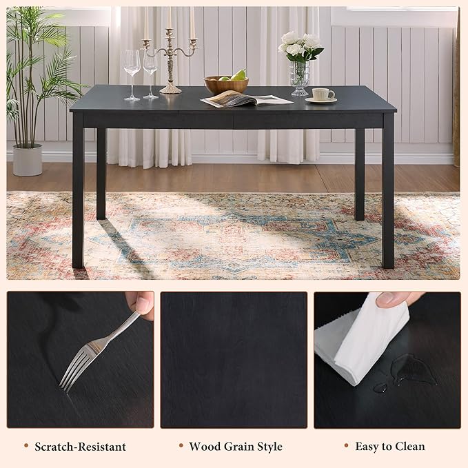 AMERLIFE 7-Piece Farmhouse Dining Table Set - Image 4