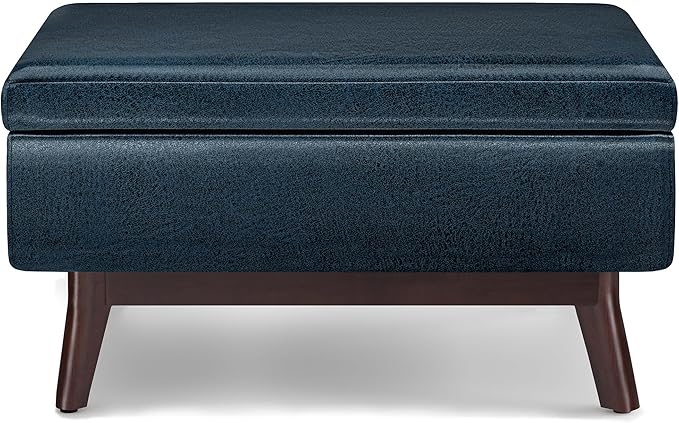 SIMPLIHOME Owen Coffee Table Storage Ottoman - Image 5