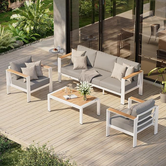 Aluminum Outdoor Patio Furniture Set by Oasbira