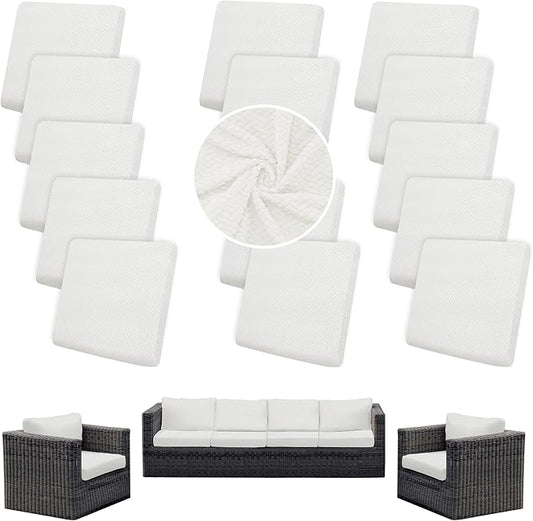 Outdoor Cushion Covers Set, Replacement by SUKAIKEQA