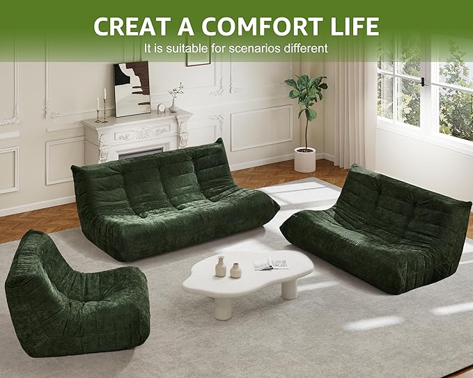 Bean Bag Chairs for Adults Giant Bean Bag Chair Memory Foam BeanBag Chair Bean - Image 8