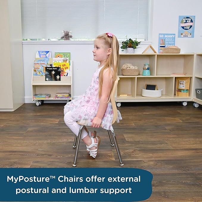 Children’s Factory MyPosture Plus 14" Chair, Tan - Image 3