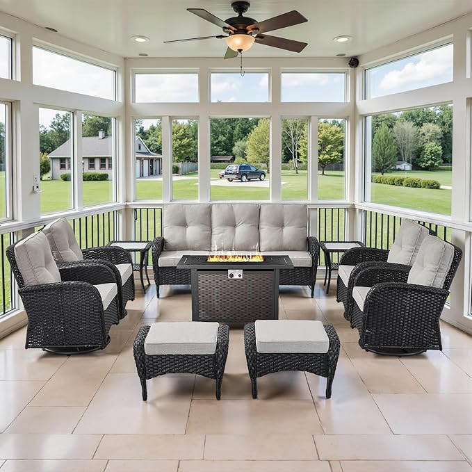 Belord Expansive 10 Pieces Outdoor Patio Furniture Set by Belord