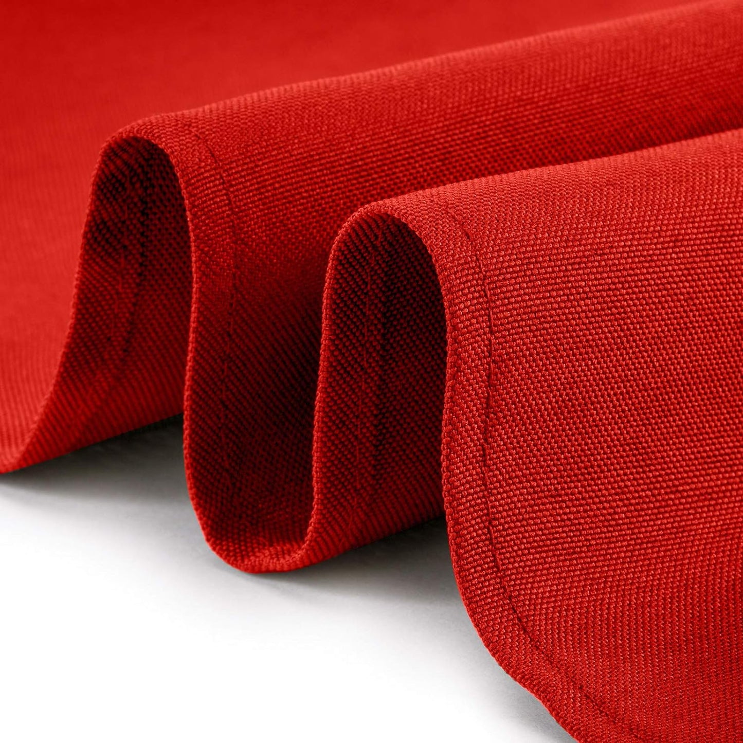 Lann's Linens - 10 Premium 90" Round Tablecloths for Wedding/Banquet/Restaurant - Polyester Fabric Table Cloths - Red