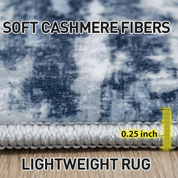 8x10 Area Rugs Washable Rug: Modern Abstract Living Room Rug Soft Anti-Skid - Image 6