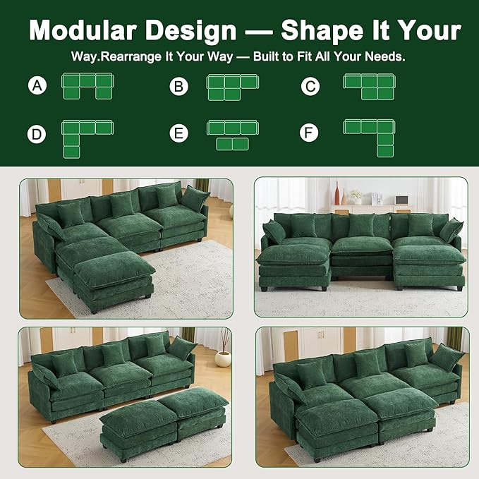 Expandable Modular Sectional Sofa - Image 6