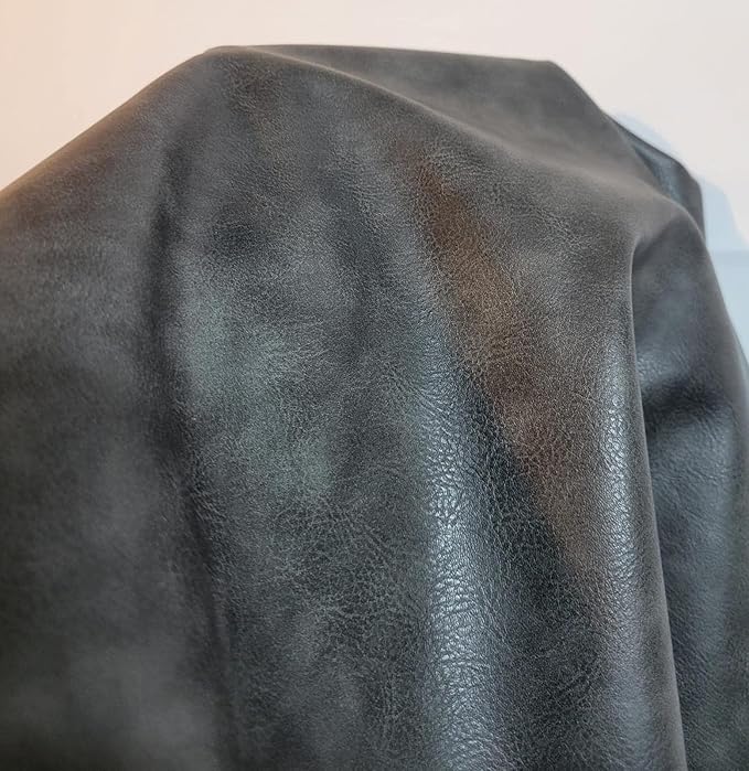 Soft Faux Vegan PU Leather by The Yard Synthetic Pleather 0.9 mm Nappa Yards - Image 2