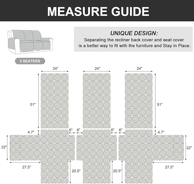 Genina Waterproof Recliner Cover - Image 5