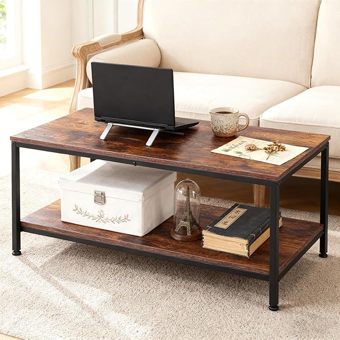 ZenStyle Industrial Coffee Table - Image 8