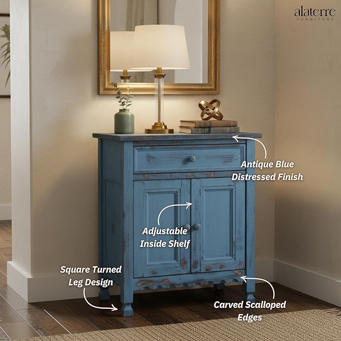 Alaterre Furniture Country Cottage Accent Cabinet - Image 6