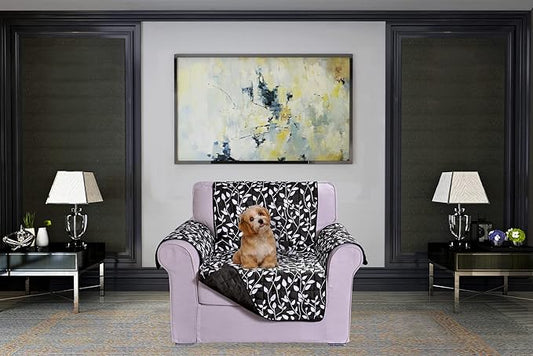 Elegant Comfort Quilted Furniture Protectors Solid and Printed Design by ELEGANTCOMFORT