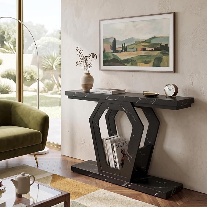 senlin Sofa Table 47.3 Inch Narrow Console Table - Image 4
