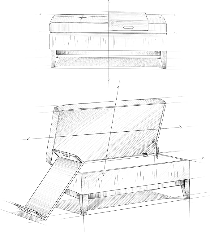 SIMPLIHOME Oregon Storage Ottoman Bench - Image 16