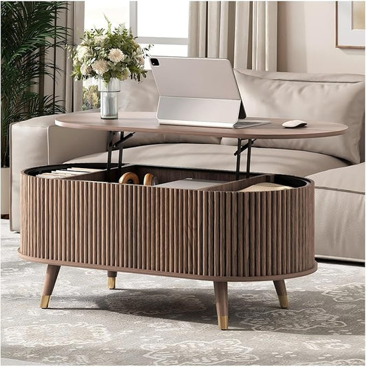 JOINICE 42.5" Oval Lift Top Coffee Table by Joinice