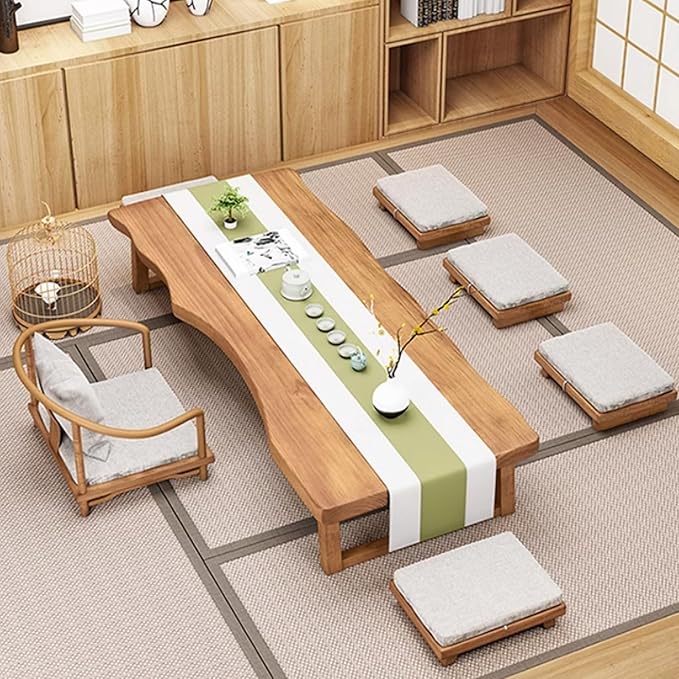 Living Room Coffee Table Japanese Style Floor Table Low Table Reception Room - Image 6