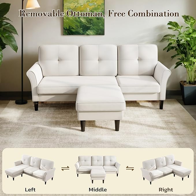 Welzona Sectional Couches for Living Room, L Shaped Couch - Image 4