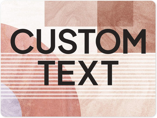 Custom Sign, Custom Street Sign, 11 Font Colors, 13 Font Styles, 4 Hole Options, 22 Sizes, 18x24 Inches, Rust Free DiBound, Fade Resistant, Made in USA by My Sign Center (Mid-Century Modern 1)