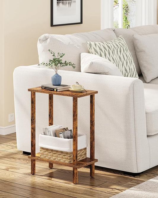 TUTOTAK Small Side Table, Narrow End Table, Skinny Sofa Table, Slim Nightstand by ChoosetutotakFurnitureBuildYourCozyHome