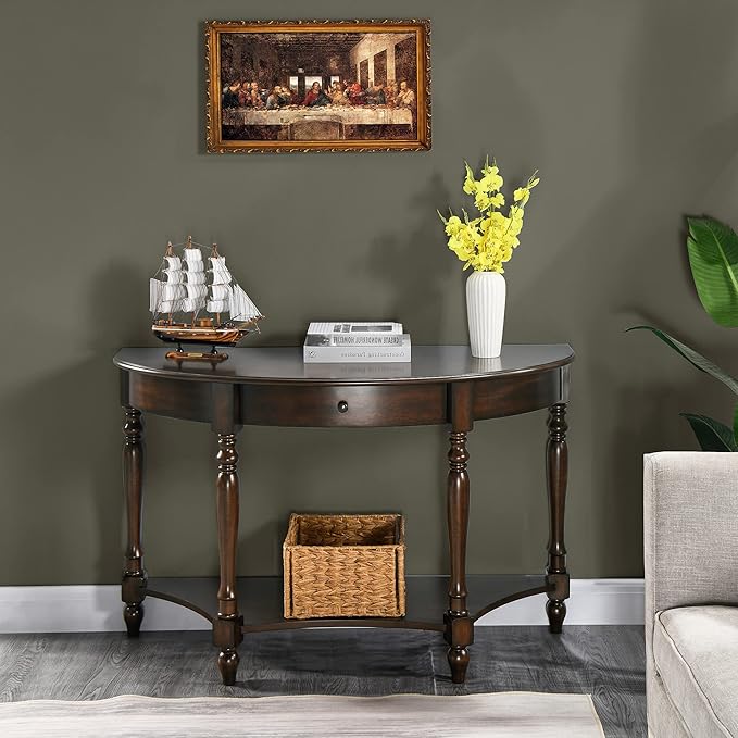LEEMTORIG Demi Lune Console Table - Image 9