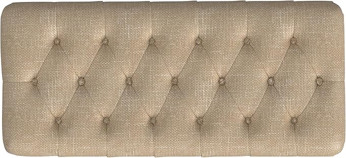 Homepop Home Decor | Tufted Ainsley Button Storage Ottoman Bench - Image 6