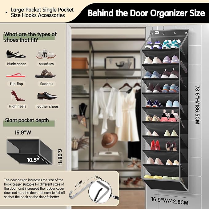 Kotkn 10 Tier Over The Door Organizer - Image 2