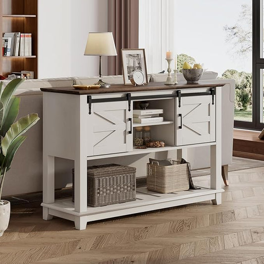 LUXOAK Farmhouse Entryway Table by LUXOAKAddMoreStyletoHome