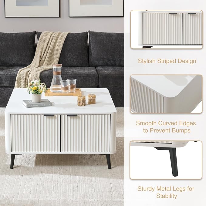 Fatmok Large Lift Top Coffee Table - Image 7
