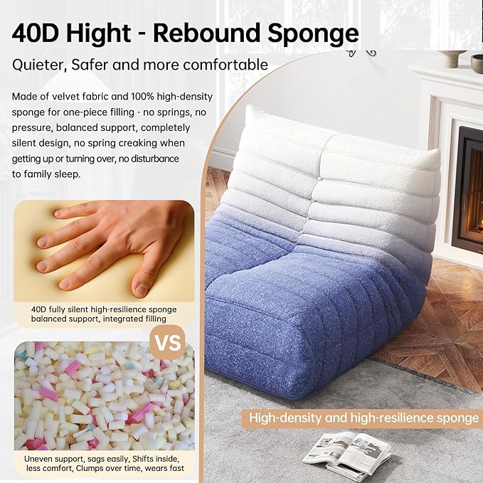 WHGBJA Memory Foam Bean Bag Chair - Image 4