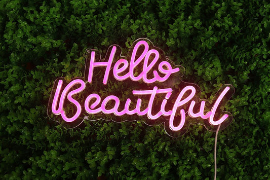 LED Neon Sign Night Light for Wall Party Décor Bedroom Room Bar Wedding Home Birthday Art Decoration Christmas with USB Chain Light modulator 5v (lets party blue)