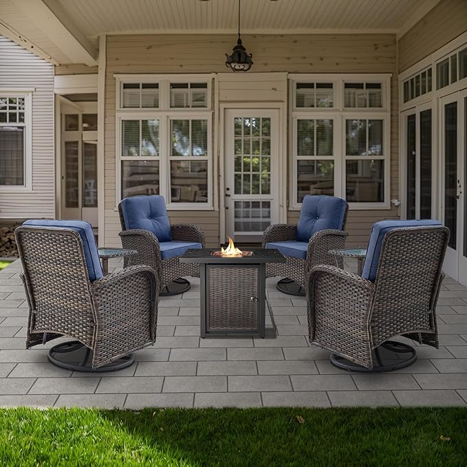 Belord 7 Piece Wicker Patio Furniture Set - Image 3