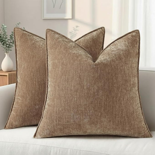 decorUhome Summer Couch Euro Sham Throw Pillow Covers 22x22 Set of 2, by decorUhome