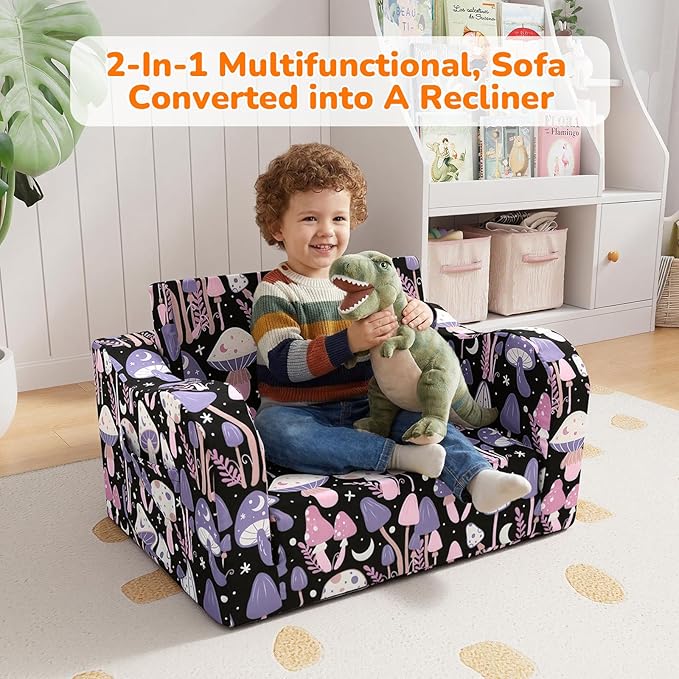 MeMoreCool Toddler Couch Chair – Foldable Kids Sofa - Image 5