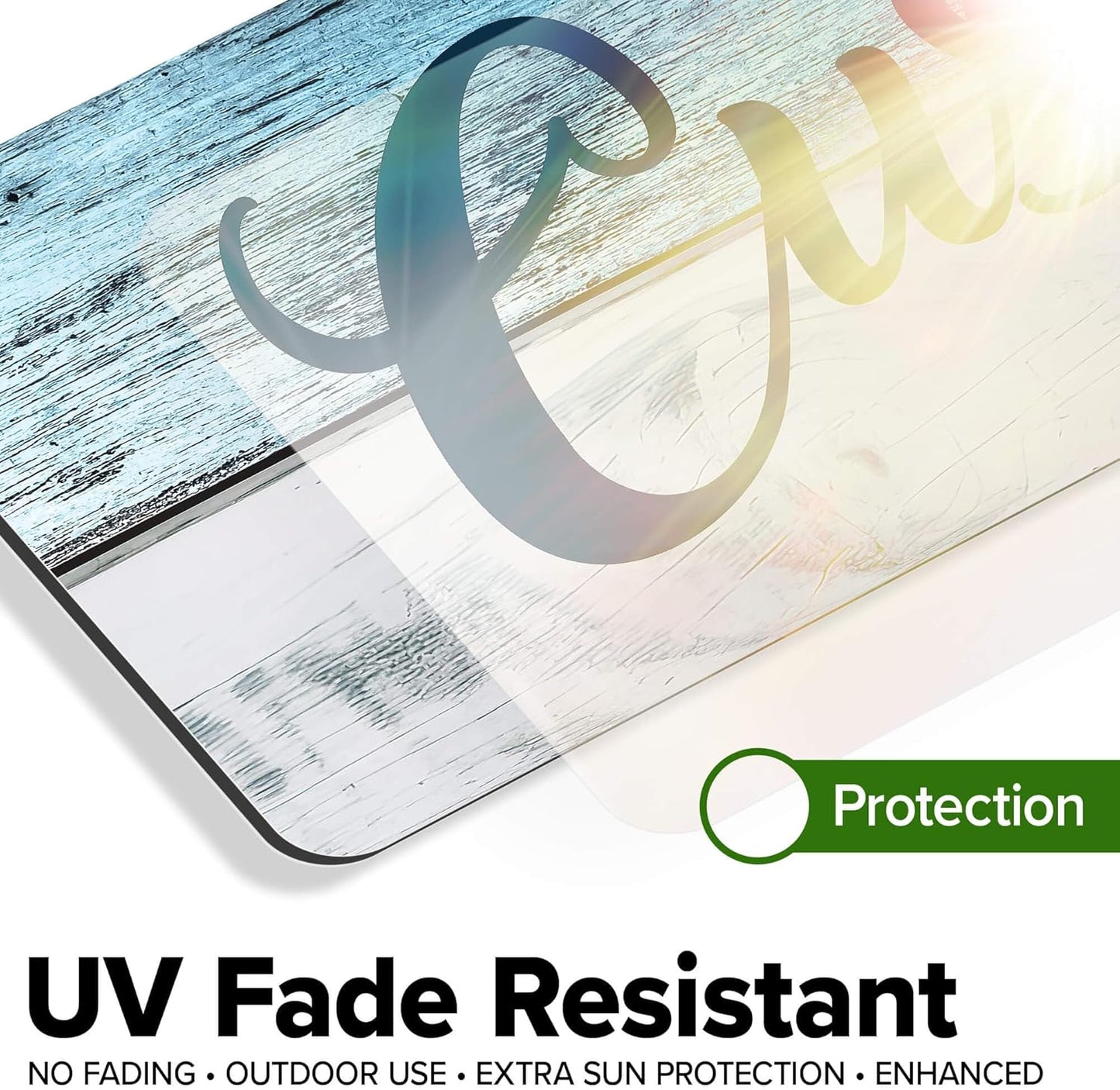 Custom Sign, Custom Street Sign, 11 Font Colors, 13 Font Styles, 4 Hole Options, 22 Sizes, 6x24 Inches, Rust Free DiBound, Fade Resistant, Made in USA by My Sign Center (Coastal)