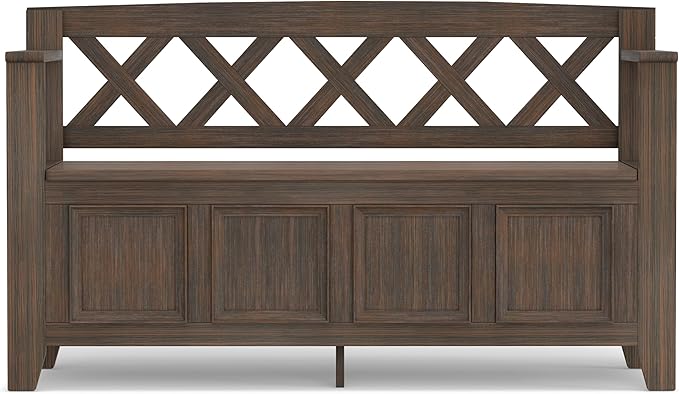 SIMPLIHOME Amherst Entryway Storage Bench - Image 6