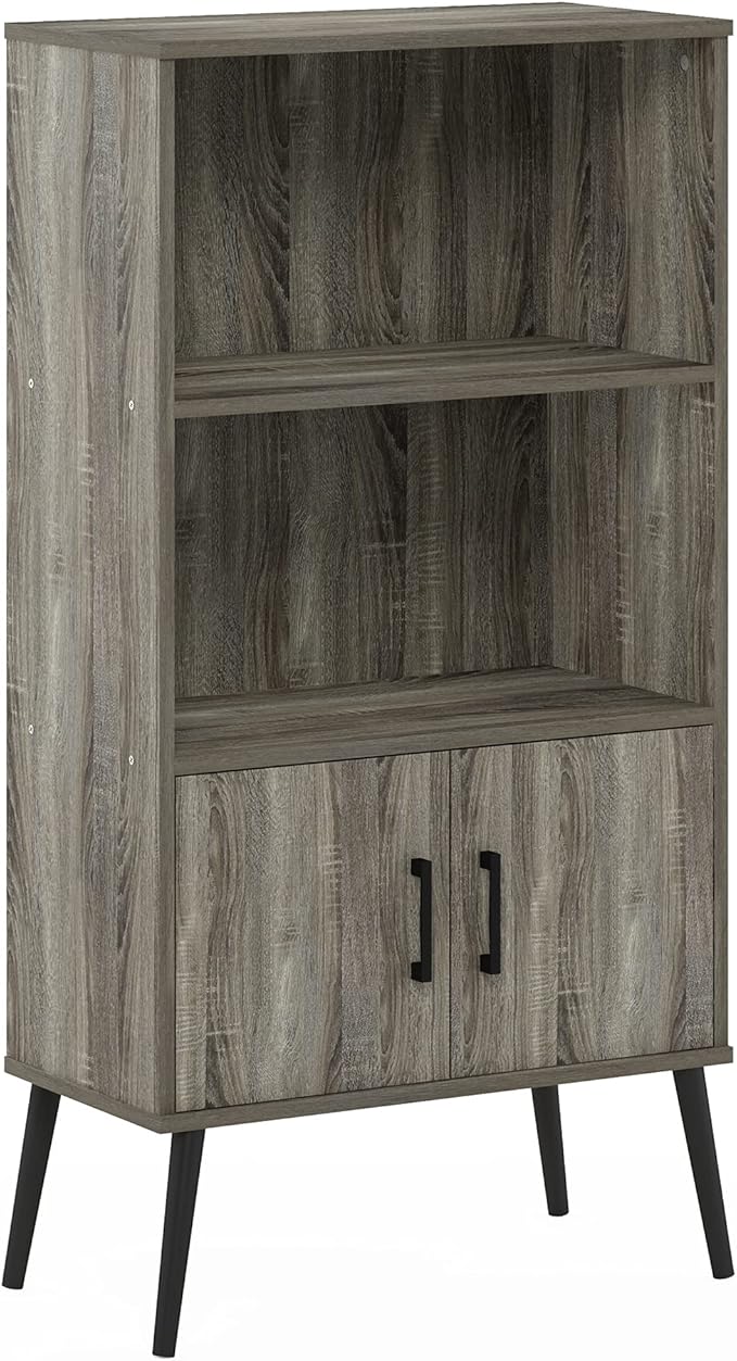Furinno MIDCENTURY Storage Shelves, Mid-Century Style Accent Storage Cabinet - Image 6