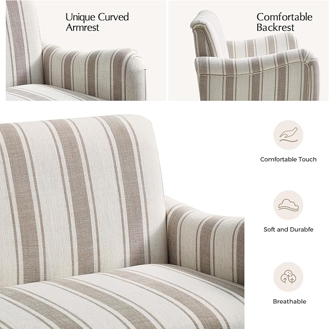 EcoHarbor Living 50.5" Mid-Century Modern Couch, Upholstered Sofa - Image 5