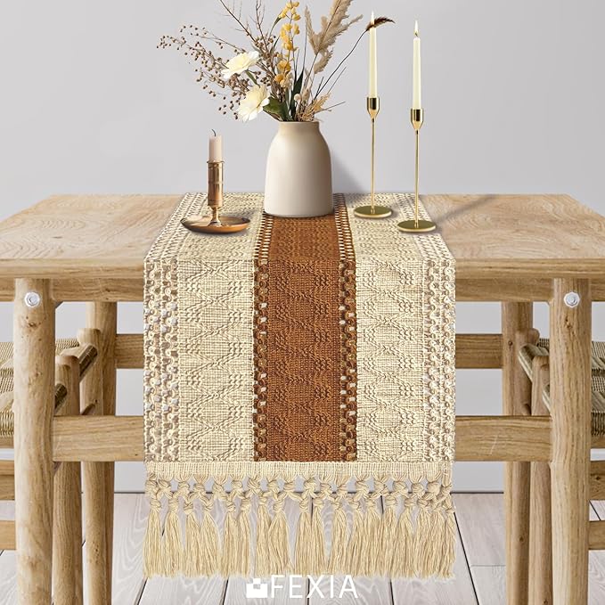 FEXIA Boho Table Runner for Home Decor - Image 3
