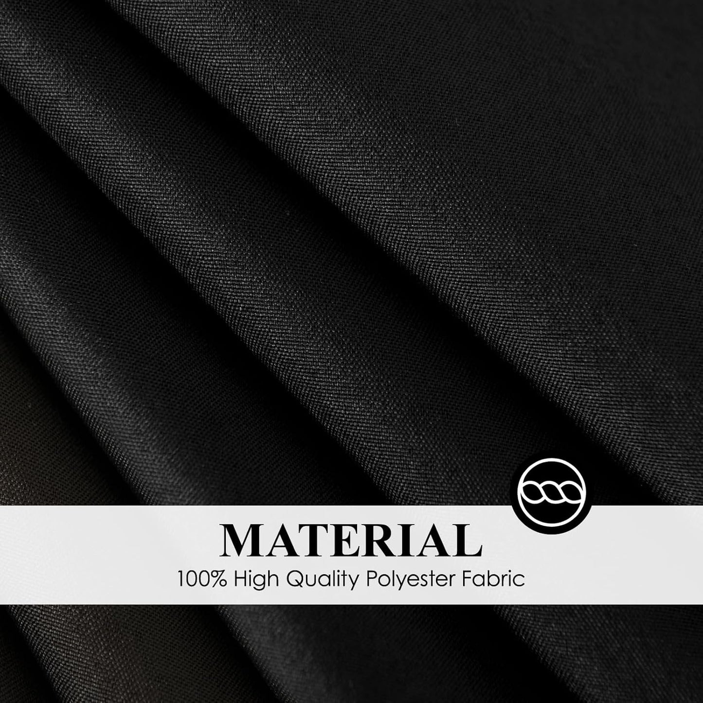 Round Tablecloth 120 Inch 8 Pack Black Tablecloths Washable Decorative Linen Polyester Table Clothes Cover for Dining Table Banquets Buffet Parties and Wedding