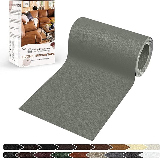KING MOUNTAIN Leather Repair Patch, 4 x 63 Inches self Adhesive Leather Repair by ForABetterHomeLife