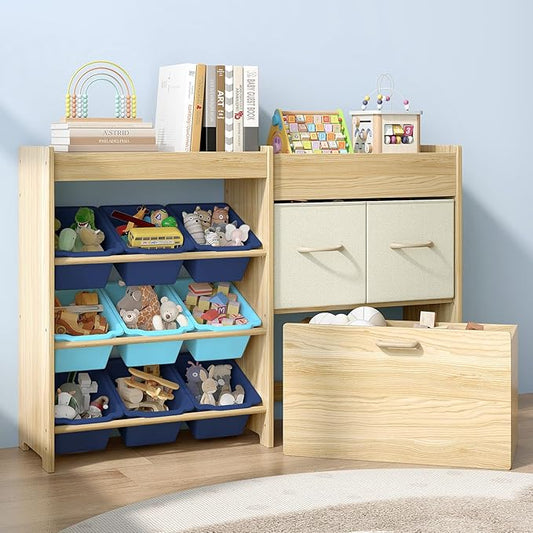EXPERLAM Toy Storage Organizer for Kids, 9-Bin Toy Organizer by EXPERLAM