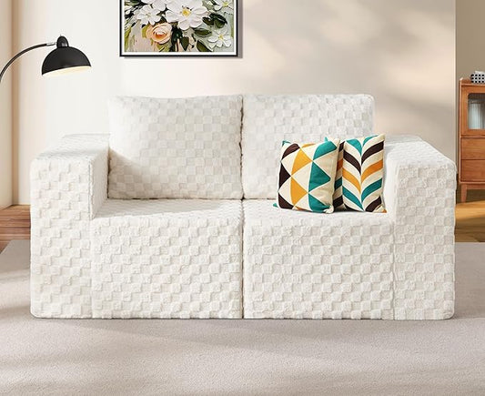 Modular Sectional Sofa 2 Seater Loveseat Modular Couch by YourHomeDeservesMore